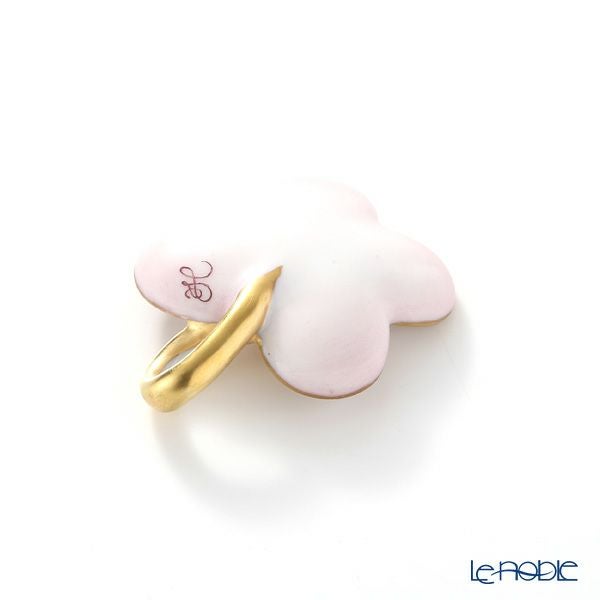 ヘレンド ペンダントトップ C1 08176-0-06 フラワー ボルドー 4×3.5cm
