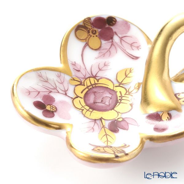 ヘレンド ペンダントトップ C1 08176-0-06 フラワー ボルドー 4×3.5cm