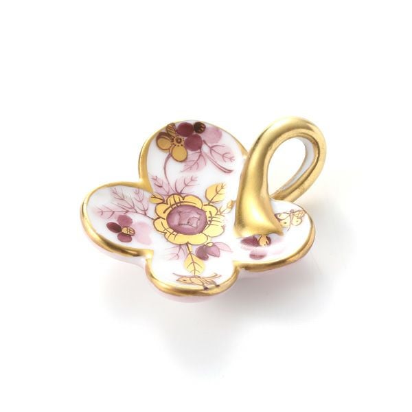 ヘレンド ペンダントトップ C1 08176-0-06 フラワー ボルドー 4×3.5cm