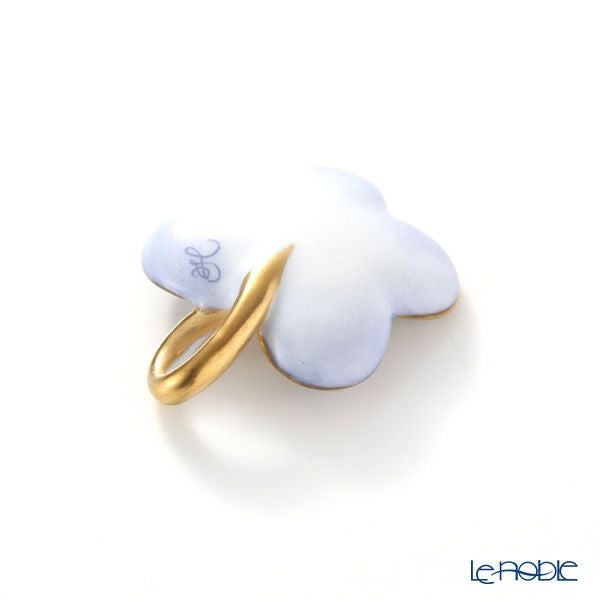 ヘレンド ペンダントトップ C1 08176-0-07 フラワー インディゴ 4×3.5cm