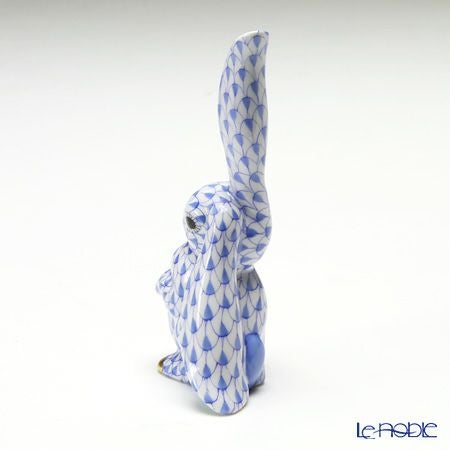 ヘレンド人形 05325-0-00 VHB タチミミバニー 9.8cm ブルー