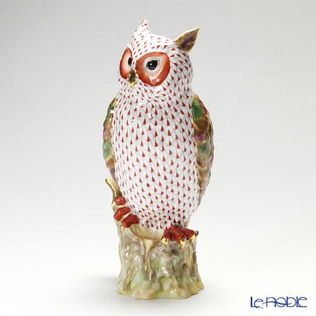 ヘレンド (HEREND) ファンタジー VH1CD 05180-0-00 ウォッチフルミミズク 30.8cm LE250 世界限定生産250点