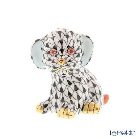 ヘレンド人形 05219-0-00 VHN イヌ 5cm ブラック