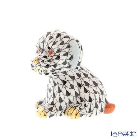 ヘレンド人形 05219-0-00 VHN イヌ 5cm ブラック