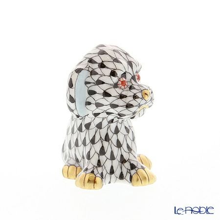 ヘレンド人形 05219-0-00 VHN イヌ 5cm ブラック