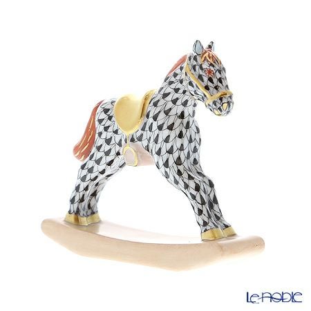 ヘレンド人形 05232-0-00 VHN ロッキングホース 7cm ブラック