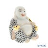 ヘレンド人形 VHN 05466-0-00 スマイリングブッダ ブラック 7.5cm
