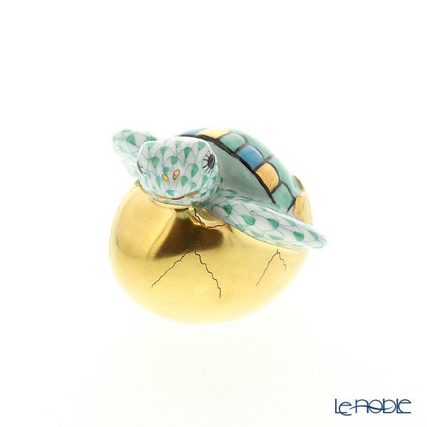 ヘレンド人形 VHV 05494-0-00 カメ グリーン 5cm