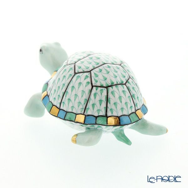 ヘレンド人形 VHV 05508-0-00 カメ グリーン 9.5cm