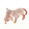 ヘレンド人形 VH 05551-0-00 仔猫を運ぶ猫 レッド6.5cm