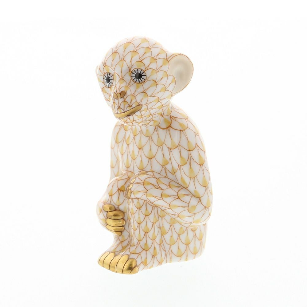 ヘレンド ファンタジー VHJ 05637-0-00 サル イエロー