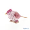 ヘレンド人形 VHPM 05639-0-00 トリ（エボシガラ） ピンク 6cm