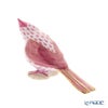 ヘレンド人形 VHPM 05639-0-00 トリ（エボシガラ） ピンク 6cm