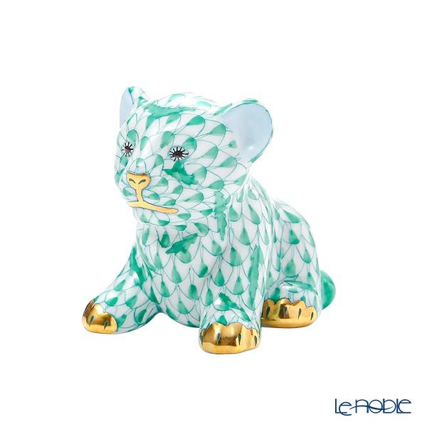 ヘレンド人形 VHV ミニタイガー 4.5cm グリーン 15351-0-00