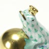 ヘレンド人形 15369-0-00 VHV カエルの王様 4cm グリーン