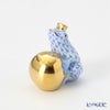 ヘレンド (HEREND)人形 15369-0-03 VHB カエルの王様 4cm ブルー