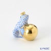 ヘレンド (HEREND)人形 15369-0-03 VHB カエルの王様 4cm ブルー