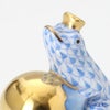 ヘレンド (HEREND)人形 15369-0-03 VHB カエルの王様 4cm ブルー