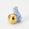 ヘレンド (HEREND)人形 15369-0-03 VHB カエルの王様 4cm ブルー