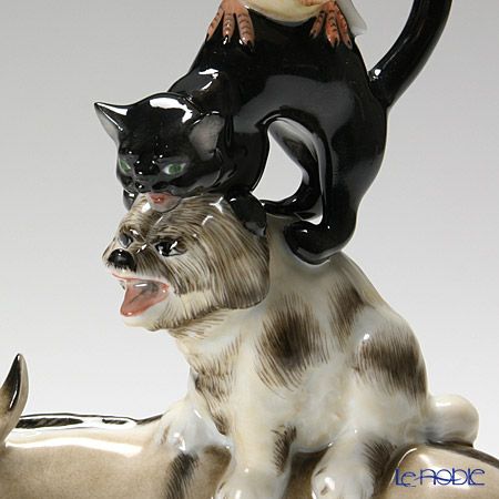 ヘレンド人形 15443-0-00 CD ブレーメンの音楽隊