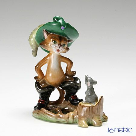 ヘレンド (HEREND)人形 15668-0-00 CD 長靴をはいた猫