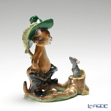 ヘレンド (HEREND)人形 15668-0-00 CD 長靴をはいた猫