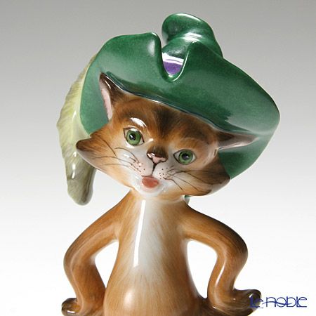 ヘレンド (HEREND)人形 15668-0-00 CD 長靴をはいた猫