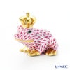 ヘレンド ファンタジー VHP 015817-0-91 カエルのプリンス 6.5cm ピンク