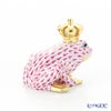 ヘレンド ファンタジー VHP 015817-0-91 カエルのプリンス 6.5cm ピンク