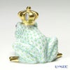 ヘレンド ファンタジー VHV2 015817-0-91 カエルのプリンス 6.5cm グリーン
