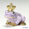 ヘレンド ファンタジー VHL 015817-0-91 カエルのプリンス 6.5cm ライラック