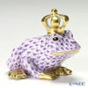 ヘレンド ファンタジー VHL 015817-0-91 カエルのプリンス 6.5cm ライラック