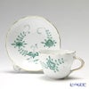 マイセン（Meissen） インドの華 グリーン 309310／00582 コーヒーカップ＆ソーサー 200ml