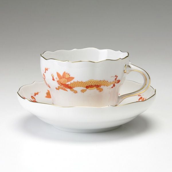 マイセン（Meissen） ドラゴン オレンジ 0320510／00582 コーヒーカップ＆ソーサー 200ml