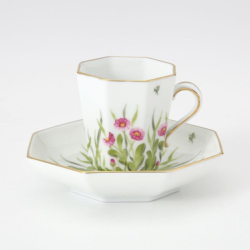 ヘレンド デイジー DAISY 04307-0-00 モカカップ＆ソーサー（オクタゴナル）