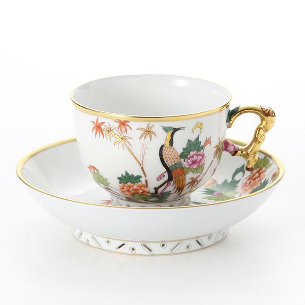 ヘレンド (HEREND) シノワズリ（中国趣味）GRUE 03364-0-21 マンダリン ラージカップ＆ソーサー