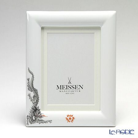 マイセン（Meissen） ドラゴン ブラック 33a173／53n74 ピクチャーフレーム 23×18cm