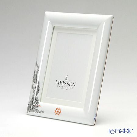 マイセン（Meissen） ドラゴン ブラック 33a173／53n74 ピクチャーフレーム 23×18cm