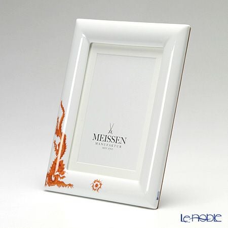 マイセン（Meissen） ドラゴン レッド 33a174／53n74 ピクチャーフレーム 23×18cm