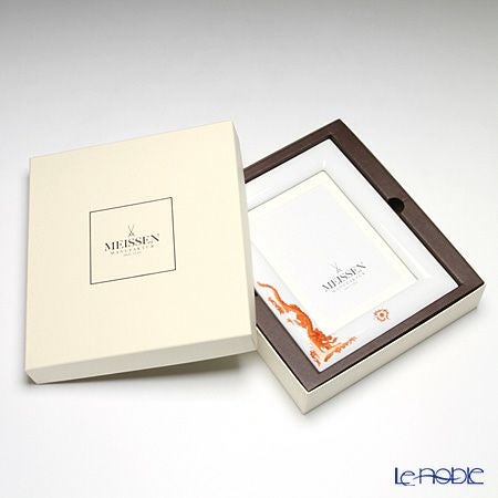 マイセン（Meissen） ドラゴン レッド 33a174／53n74 ピクチャーフレーム 23×18cm