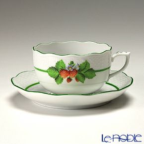 ヘレンド (HEREND) ベリーアラカルト BAC-1（ストロベリー） 00724-0-00 ティーカップ＆ソーサー 200ml