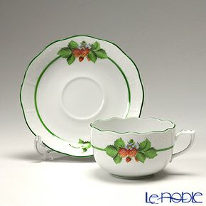 ヘレンド (HEREND) ベリーアラカルト BAC-1（ストロベリー） 00724-0-00 ティーカップ＆ソーサー 200ml