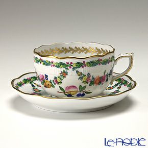 ヘレンド ヴィエナ風果実 00724-0-00 ティーカップ＆ソーサー 200ml