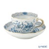 マイセン（Meissen） インドの華 ブルー 343210／00582 コーヒーカップ＆ソーサー 200ml