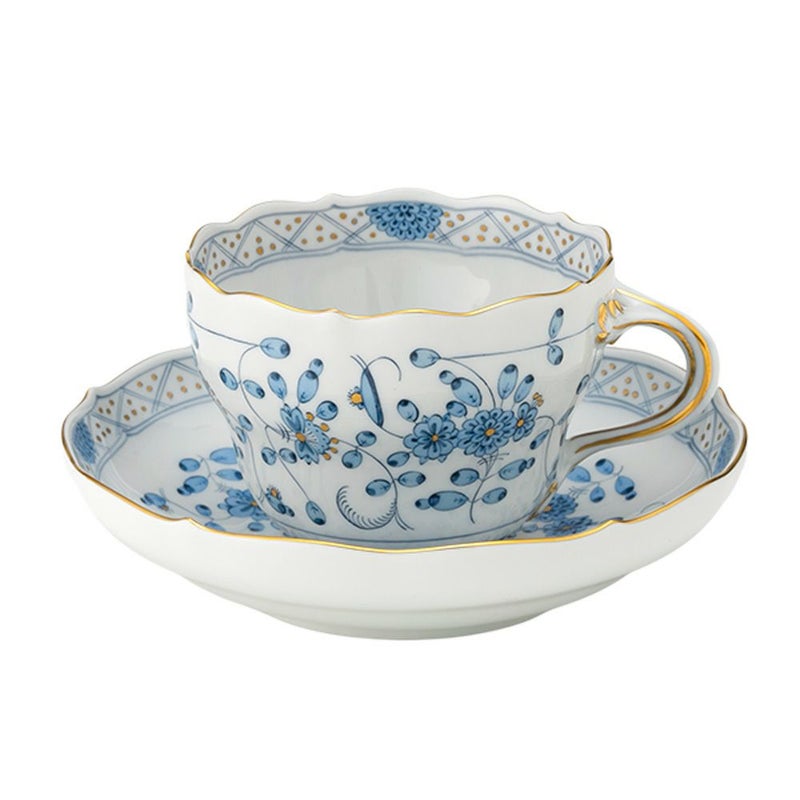 マイセン（Meissen） インドの華 ブルー 343210／00582 コーヒーカップ＆ソーサー 200ml