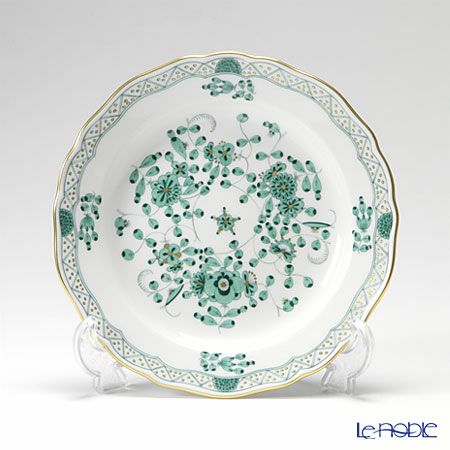 マイセン（Meissen） インドの華 グリーン 343310／00501 プレート 18cm