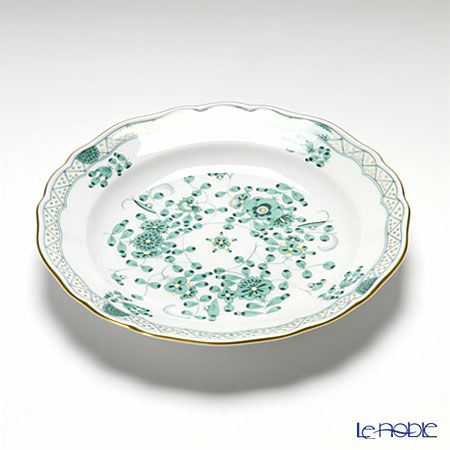 マイセン（Meissen） インドの華 グリーン 343310／00501 プレート 18cm