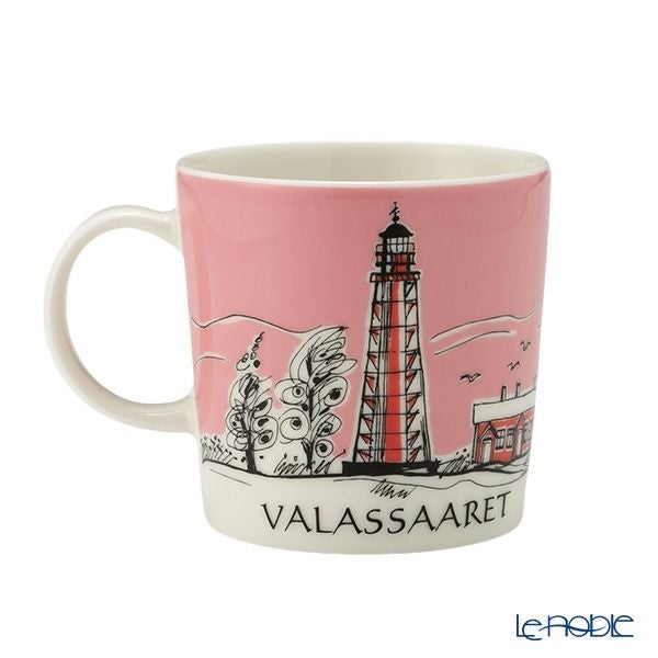 アラビア（ARABIA） 灯台マグ 300ml Valassaaret バラスサーレット（ピンク）