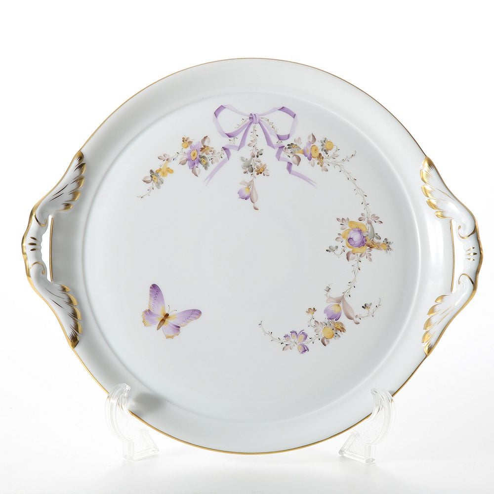 ヘレンド エデン EDEN 02315-0-00 ケーキプレート（両手付） 28.5cm