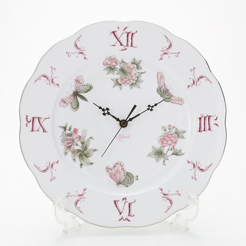 ヘレンド ヴィクトリア・プラチナ VBOG-X1-PT 00527-0-47 ウォールクロック 28.5cm